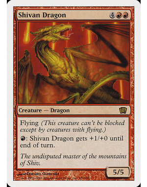 Magic: The Gathering Shivan Dragon (221) Moderately Played