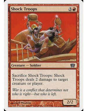 Magic: The Gathering Shock Troops (223) Damaged Foil