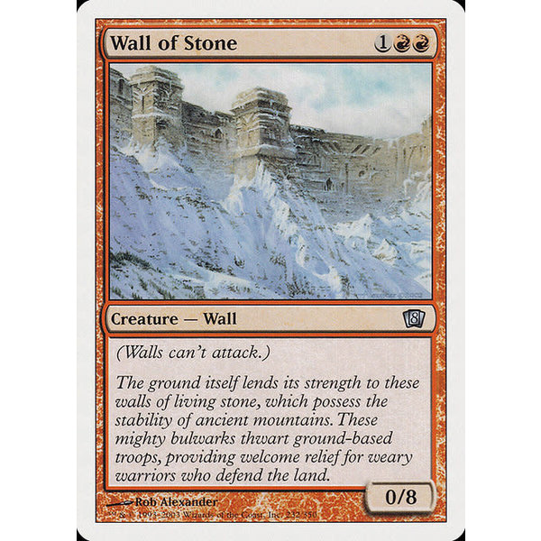 Magic: The Gathering Wall of Stone (232) Damaged