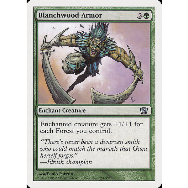 Magic: The Gathering Blanchwood Armor (234) Lightly Played