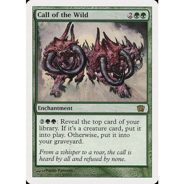 Magic: The Gathering Call of the Wild (235) Heavily Played