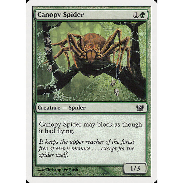 Magic: The Gathering Canopy Spider (236) Lightly Played