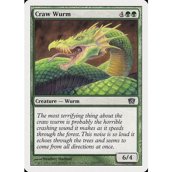 Magic: The Gathering Craw Wurm (239) Lightly Played