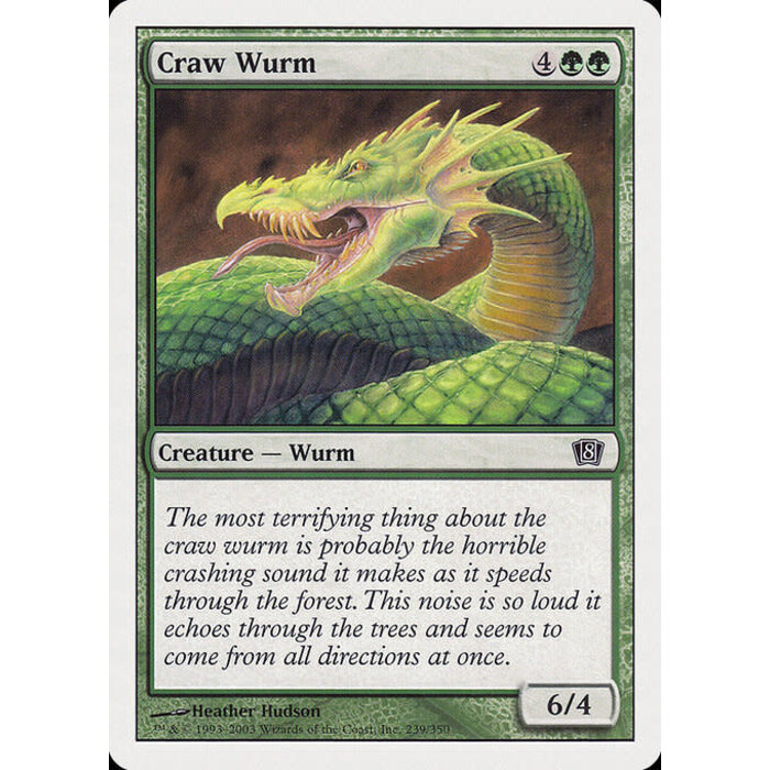 Magic: The Gathering Craw Wurm (239) Lightly Played