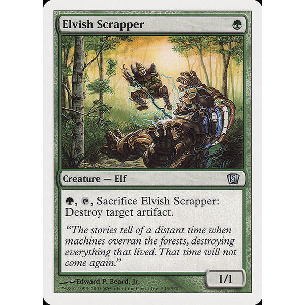 Magic: The Gathering Elvish Scrapper (245) Lightly Played