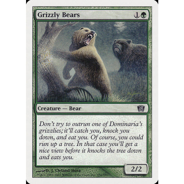 Magic: The Gathering Grizzly Bears (256) Lightly Played