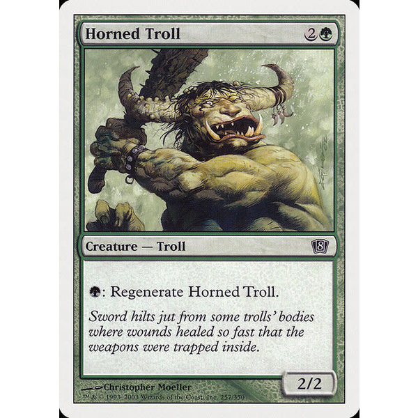 Magic: The Gathering Horned Troll (257) Lightly Played