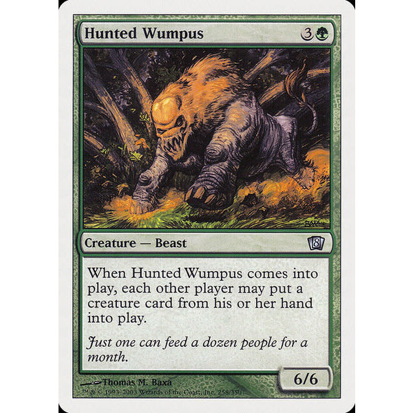 Magic: The Gathering Hunted Wumpus (258) Heavily Played