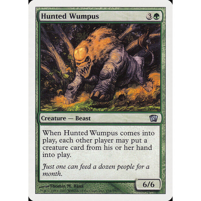 Magic: The Gathering Hunted Wumpus (258) Heavily Played