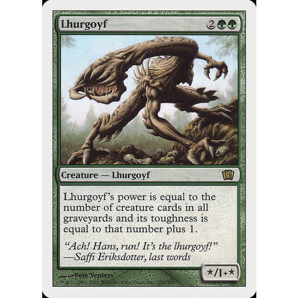 Magic: The Gathering Lhurgoyf (259) Heavily Played