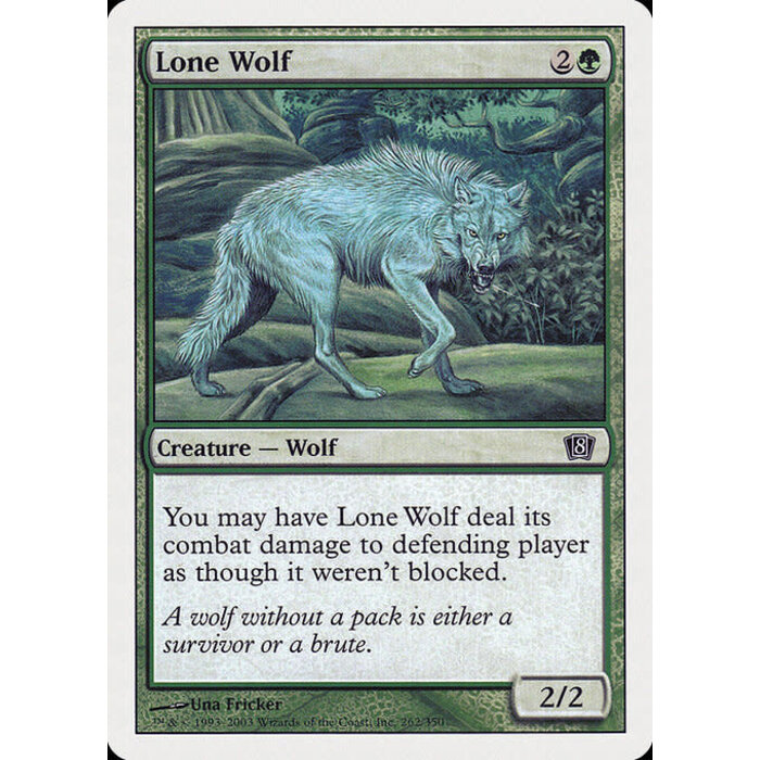 Magic: The Gathering Lone Wolf (262) Moderately Played