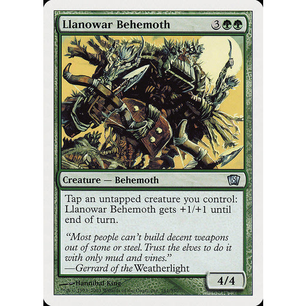 Magic: The Gathering Llanowar Behemoth (261) Moderately Played