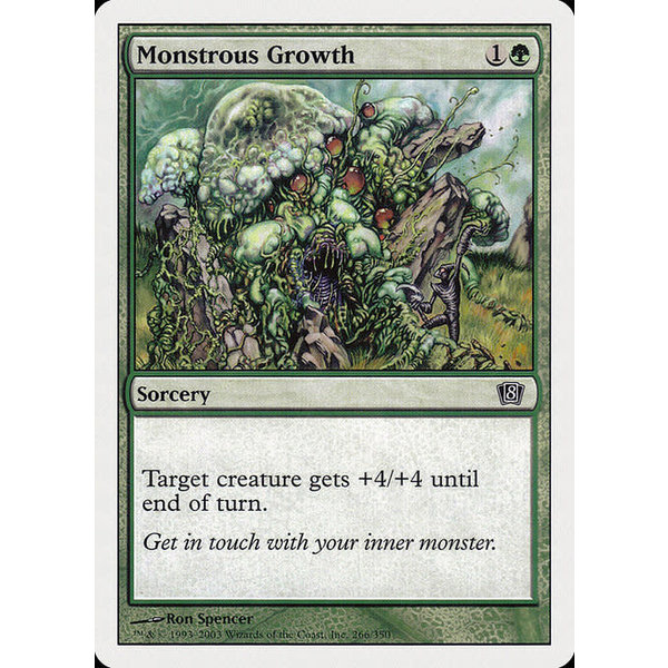 Magic: The Gathering Monstrous Growth (266) Lightly Played