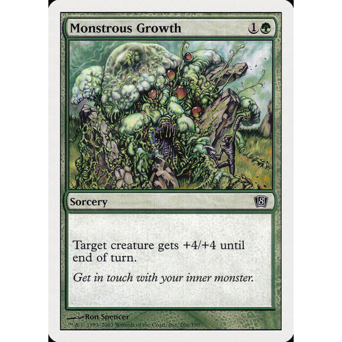 Magic: The Gathering Monstrous Growth (266) Lightly Played