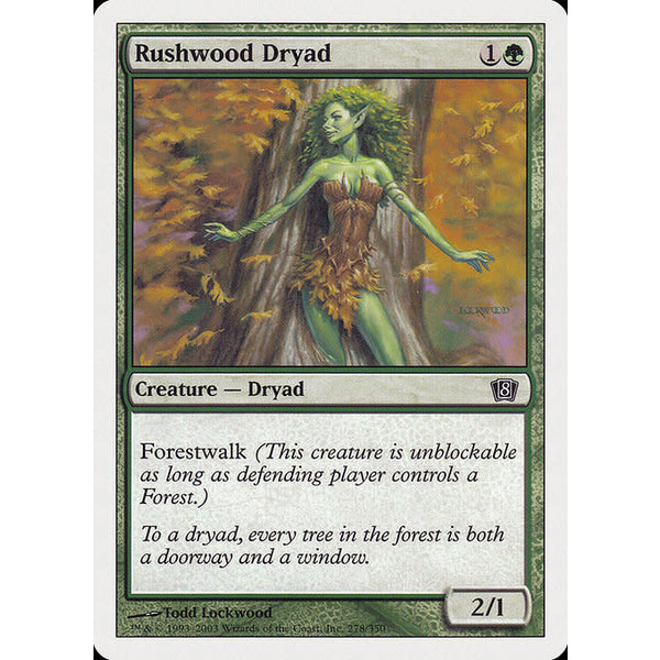 Magic: The Gathering Rushwood Dryad (278) Lightly Played