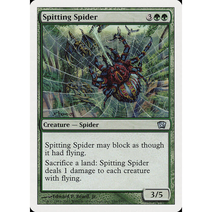Magic: The Gathering Spitting Spider (280) Lightly Played