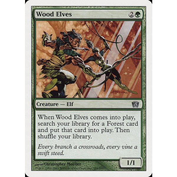 Magic: The Gathering Wood Elves (289) Lightly Played