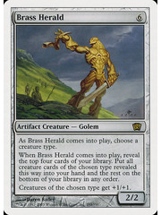 Magic: The Gathering Brass Herald (293) Moderately Played
