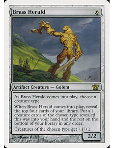 Magic: The Gathering Brass Herald (293) Moderately Played
