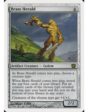 Magic: The Gathering Brass Herald (293) Moderately Played