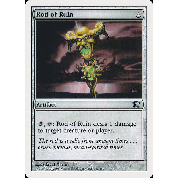 Magic: The Gathering Rod of Ruin (312) Lightly Played