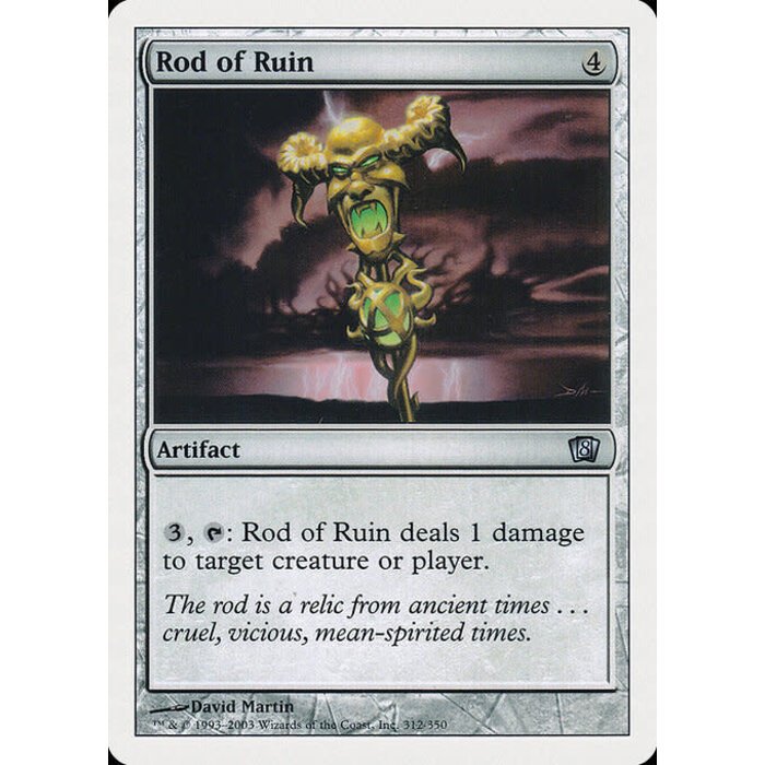 Magic: The Gathering Rod of Ruin (312) Lightly Played