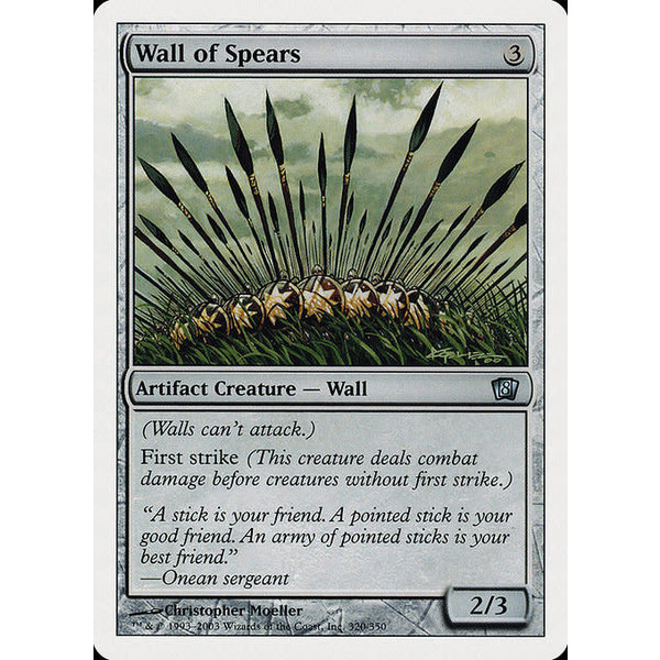 Magic: The Gathering Wall of Spears (320) Lightly Played