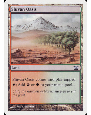 Magic: The Gathering Shivan Oasis (326) Lightly Played