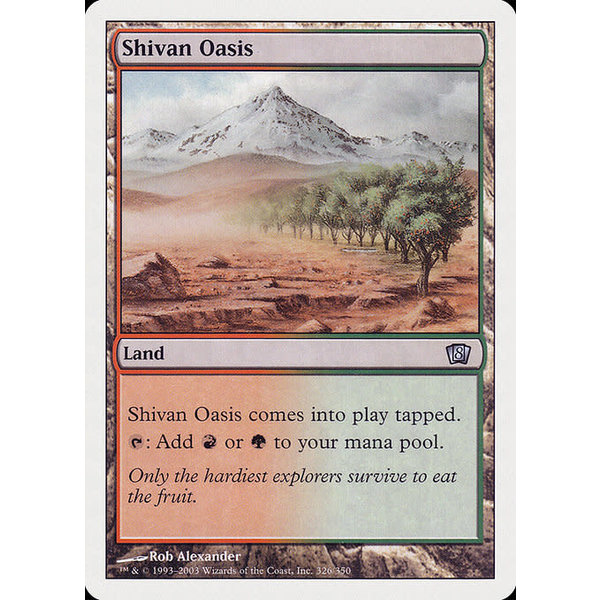 Magic: The Gathering Shivan Oasis (326) Lightly Played