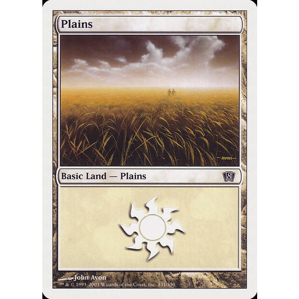 Magic: The Gathering Plains (331) Lightly Played