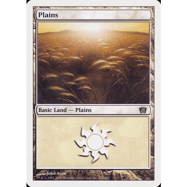 Magic: The Gathering Plains (333) Lightly Played