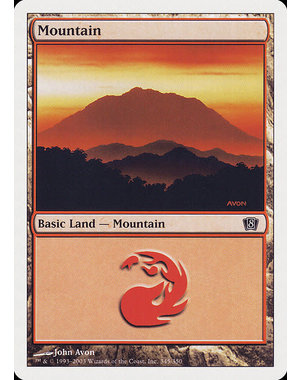 Magic: The Gathering Mountain (345) Lightly Played Foil