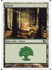 Magic: The Gathering Forest (347) Moderately Played