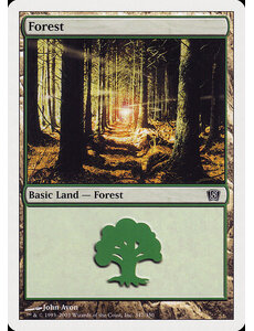 Magic: The Gathering Forest (347) Moderately Played