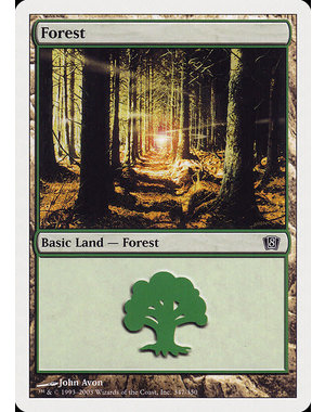 Magic: The Gathering Forest (347) Moderately Played