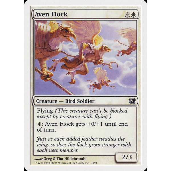 Magic: The Gathering Aven Flock (004) Lightly Played Foil