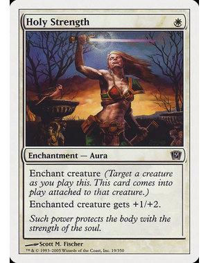 Magic: The Gathering Holy Strength (019) Lightly Played Foil