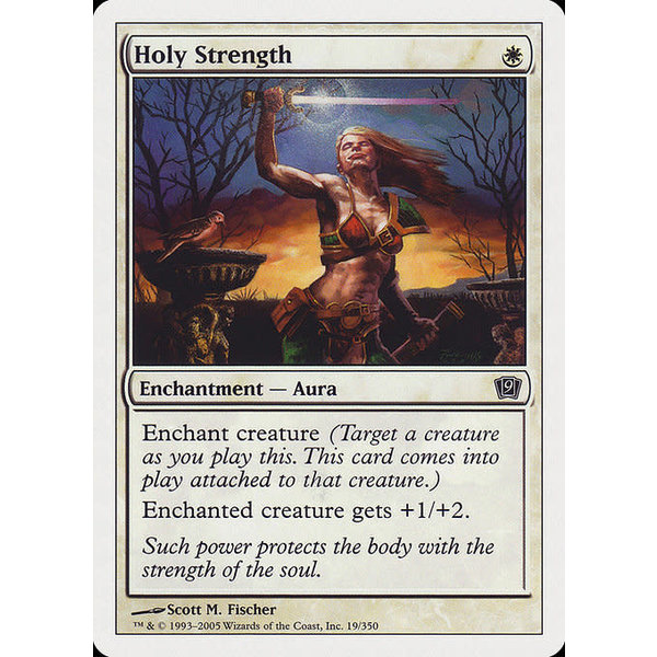 Magic: The Gathering Holy Strength (019) Lightly Played Foil