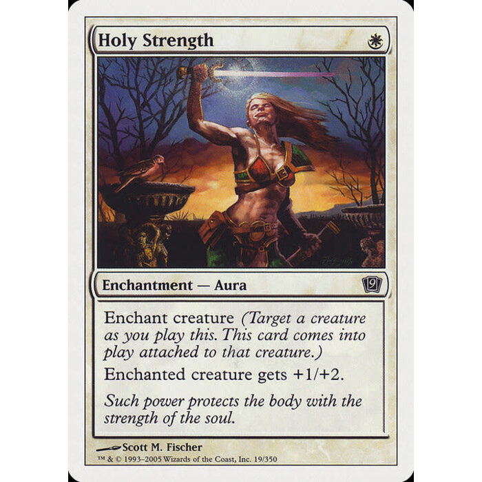Magic: The Gathering Holy Strength (019) Lightly Played Foil