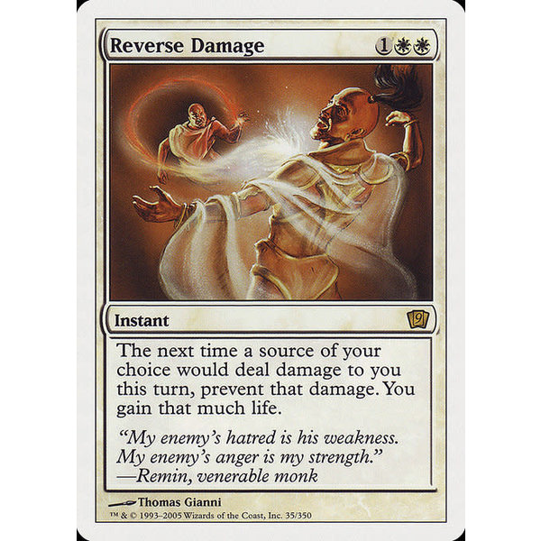 Magic: The Gathering Reverse Damage (035) Heavily Played