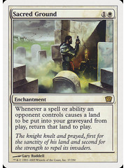 Magic: The Gathering Sacred Ground (037) Heavily Played