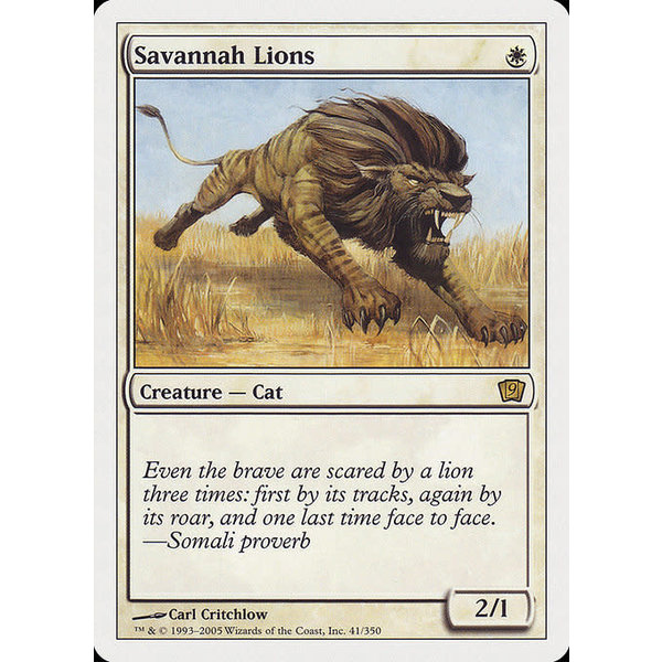 Magic: The Gathering Savannah Lions (041) Lightly Played