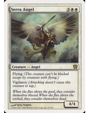 Magic: The Gathering Serra Angel (043) Damaged