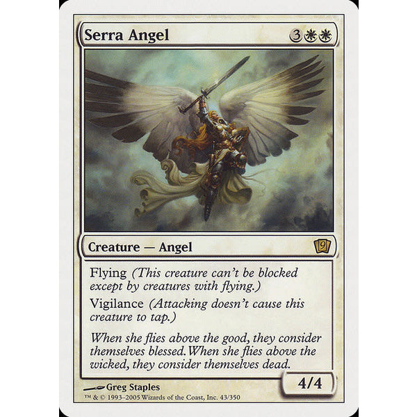 Magic: The Gathering Serra Angel (043) Damaged