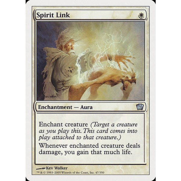 Magic: The Gathering Spirit Link (047) Heavily Played