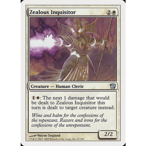 Magic: The Gathering Zealous Inquisitor (057) Lightly Played