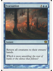 Magic: The Gathering Evacuation (075) Moderately Played