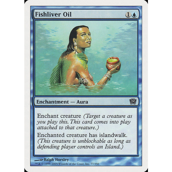 Magic: The Gathering Fishliver Oil (077) Lightly Played Foil