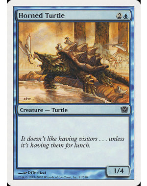 Magic: The Gathering Horned Turtle (081) Lightly Played