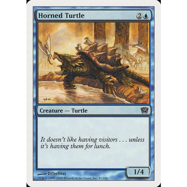 Magic: The Gathering Horned Turtle (081) Lightly Played